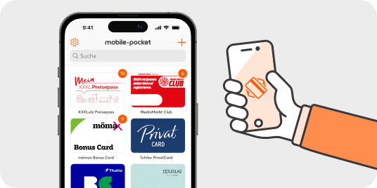 Mit dem Kundenkarten-App Download sind alle Karten digital an einem Ort.