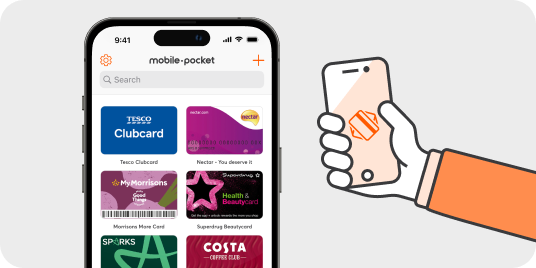 With the mobile-pocket app you have all your cards always with you