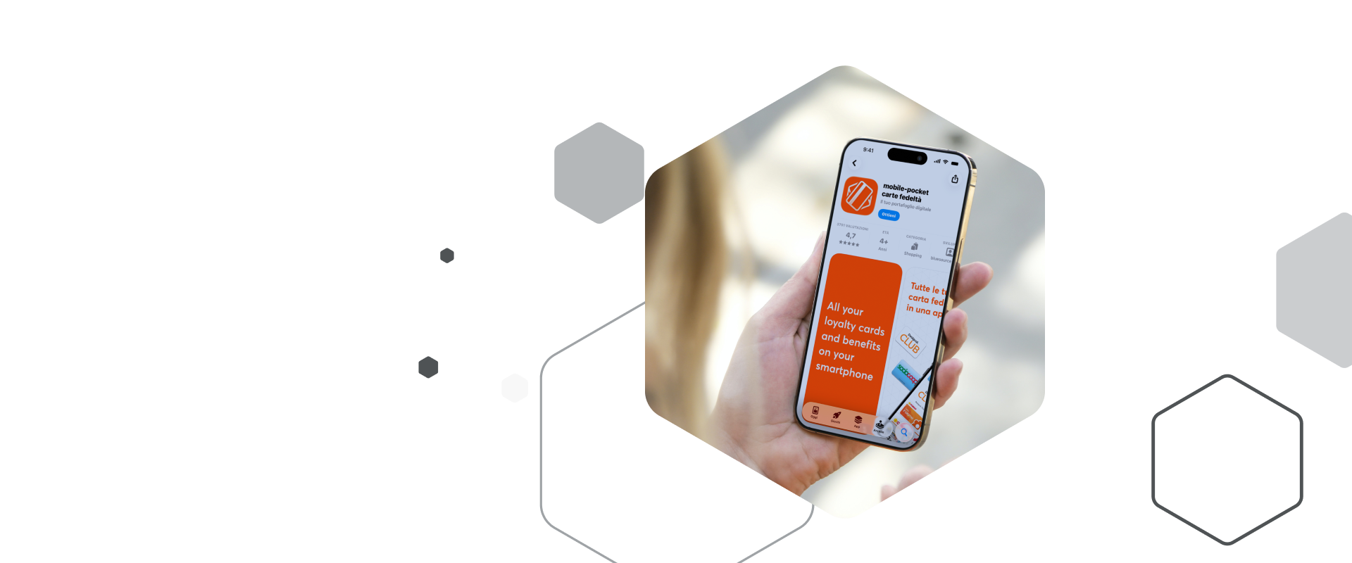 Scarica l’app carte fedeltà -   
mobile-pocket