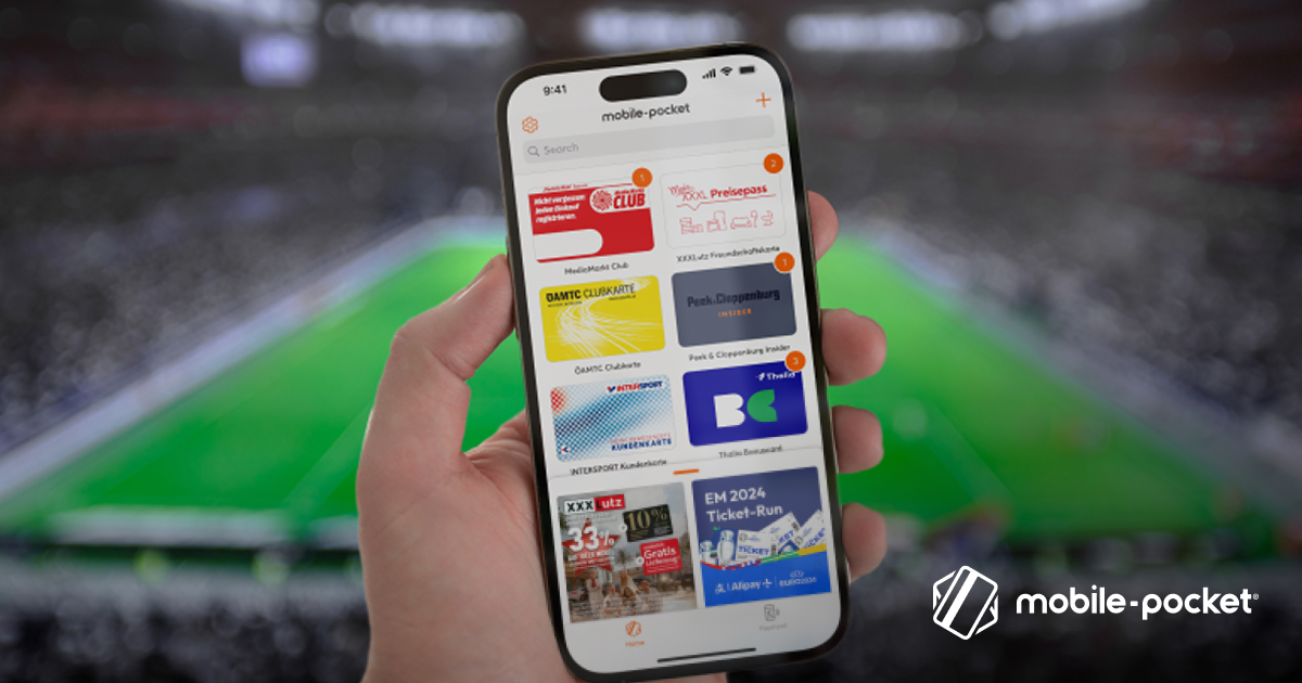 Mit Mobile Mit mobile-pocket, Bluecode und Alipay+ EM-Tickets gewinnen